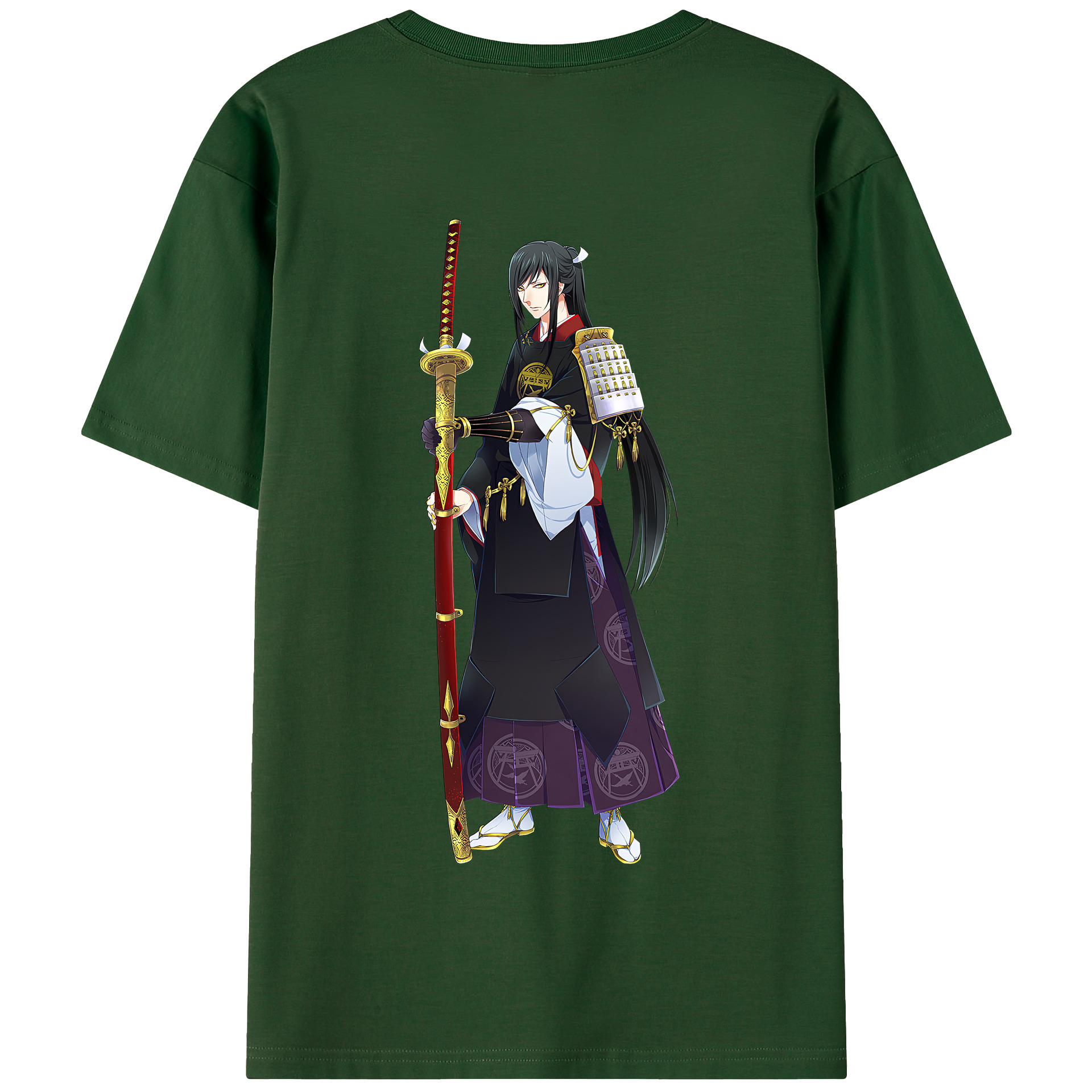 （画像用） 刀剣乱舞 Touken Ranbu 綿100％半袖Tシャツ（背面プリント）